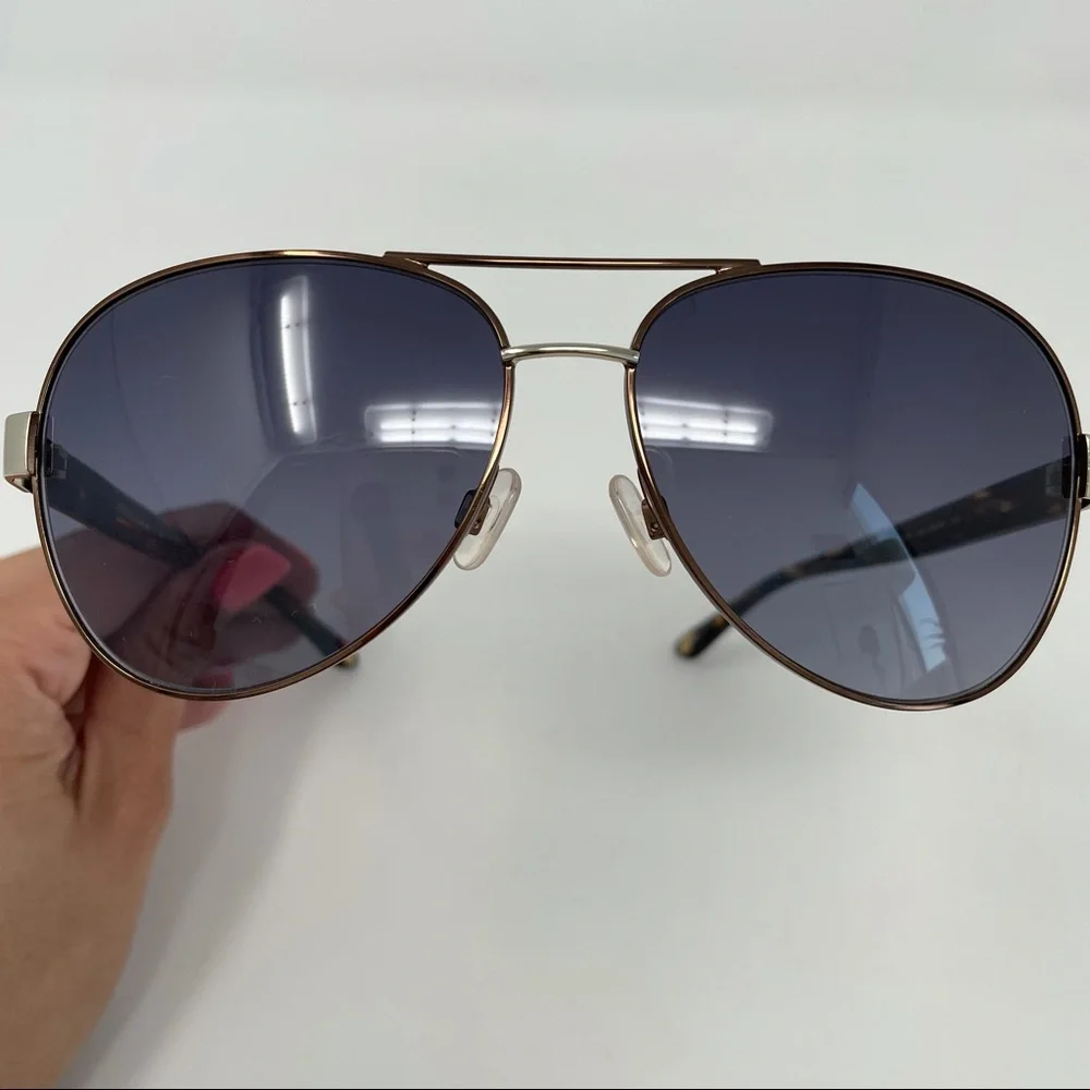 Anne Klein‎ Brown Blue Tortoise Sunglasses